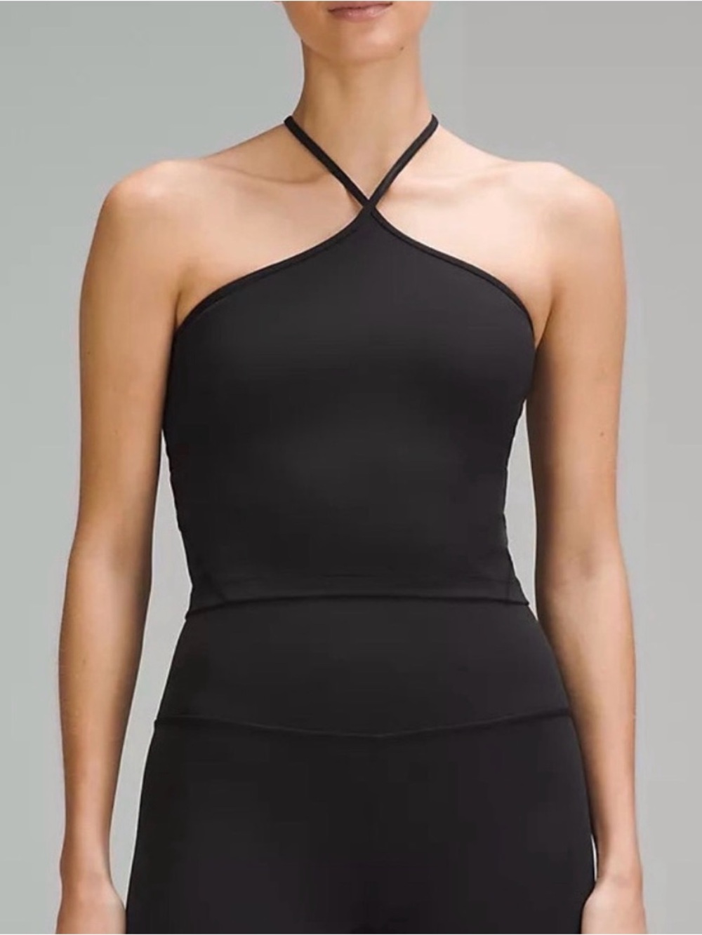 lululemon athletica Align Black T Strap Crop Top